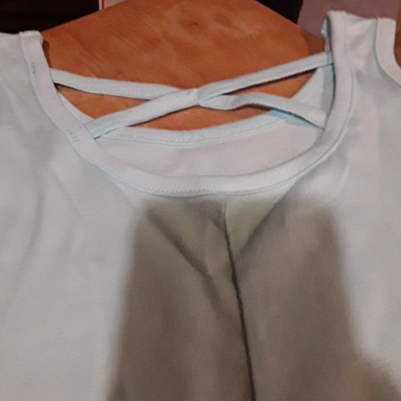 NWT -- FLAMINGO   CROSS BACK TANK. GIRLS SIZE  7/8 - Picture 5 of 5